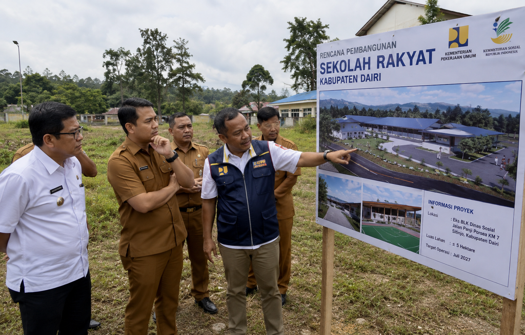 Sekolah Rakyat Dairi Ditargetkan Beroperasi Juli 2027