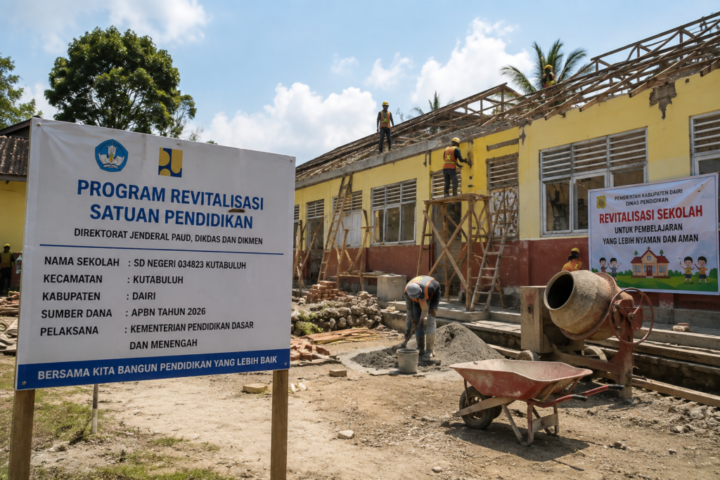 Sejumlah SD dan SMP Dairi Mendapat Program Revitalisasi