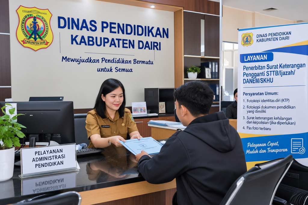 Dinas Pendidikan Dairi Perkuat Layanan Penerbitan Surat Pengganti Ijazah dan Dokumen Pendidikan