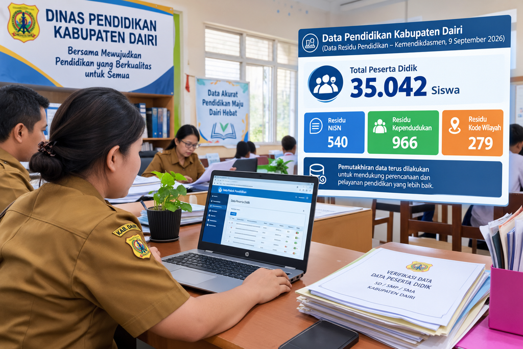 Data Pendidikan Dairi Terus Diperbarui, Ribuan Data Siswa Masih Perlu Pemutakhiran